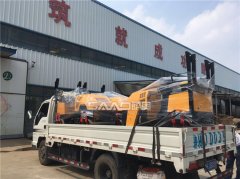 三臺座駕壓路機，兩臺井蓋切割機成功發(fā)出